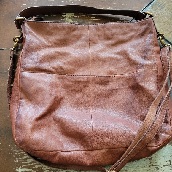 Fossil Bags Vintage Fossil Exlarge Carmel Leather Tote Bag Poshmark